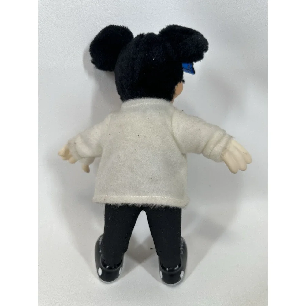 Mickey Mouse Sock Hop Hard Plastic Plush 11